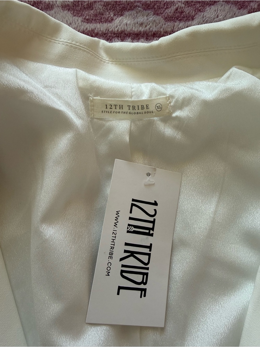 NWT 12th Tribe White Rhinestone Cropped Blazer Bridal Glam XL - Picture 3 of 13